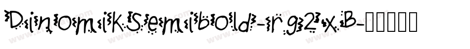 DinomikSemibold-rg2xB字体转换