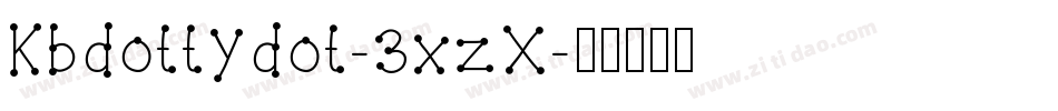 Kbdottydot-3xzX字体转换