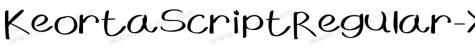 KeortaScriptRegular-X34E2字体转换