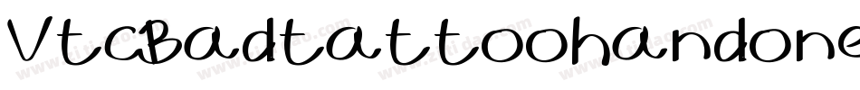 VtcBadtattoohandone-83e2字体转换