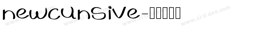 newcunsive字体转换