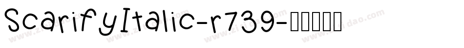 ScarifyItalic-r739字体转换