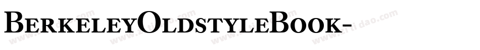 BerkeleyOldstyleBook字体转换