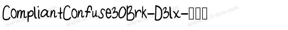 CompliantConfuse3OBrk-D3lx字体转换