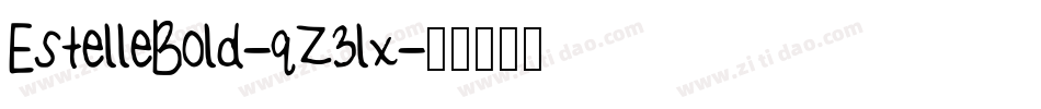 EstelleBold-qZ3lx字体转换
