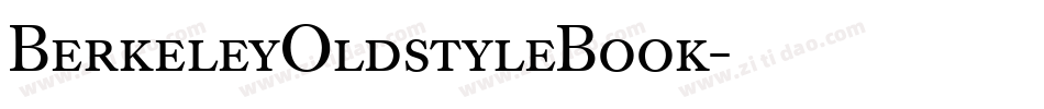 BerkeleyOldstyleBook字体转换