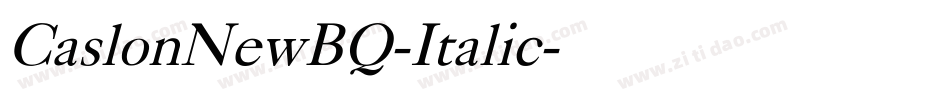 CaslonNewBQ-Italic字体转换