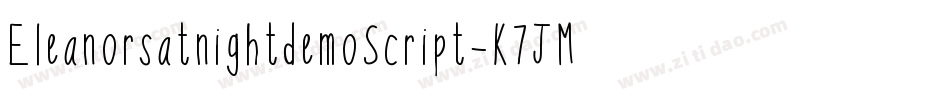 EleanorsatnightdemoScript-K7JMe字体转换
