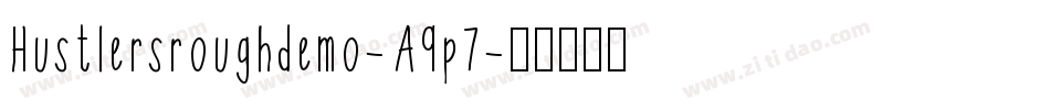 Hustlersroughdemo-A9p7字体转换