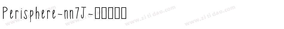 Perisphere-nn7J字体转换