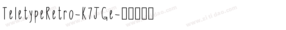 TeletypeRetro-K7JGe字体转换