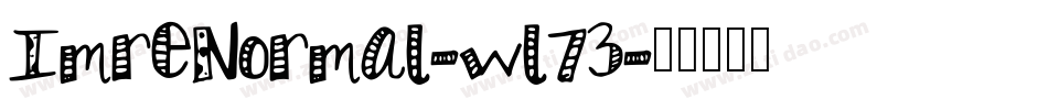 ImreNormal-wl73字体转换