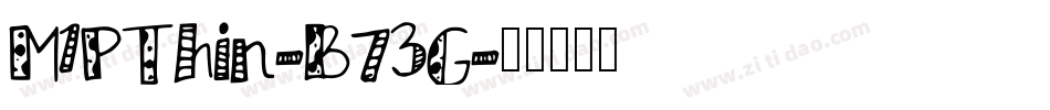 M1PThin-B73G字体转换