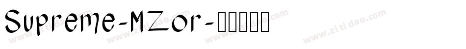 Supreme-MZor字体转换
