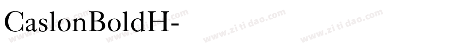 CaslonBoldH字体转换