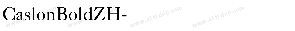 CaslonBoldZH字体转换