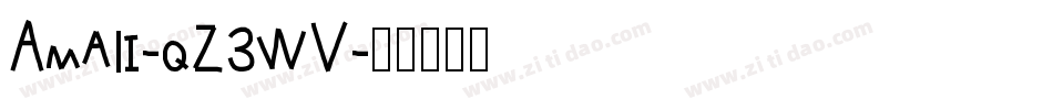 Amali-qZ3WV字体转换