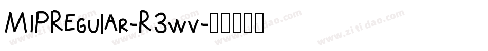 M1PRegular-R3wv字体转换