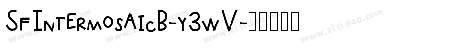 SfIntermosaicB-y3wV字体转换