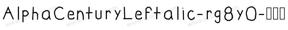 AlphaCenturyLeftalic-rg8yO字体转换