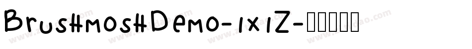 BrushmoshDemo-1x1Z字体转换