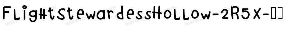 FlightStewardessHollow-2R5X字体转换