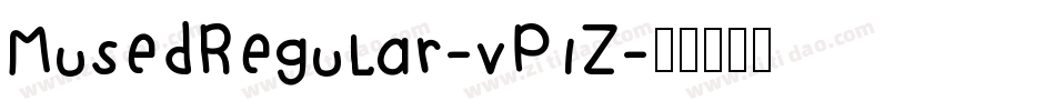 MusedRegular-vP1Z字体转换