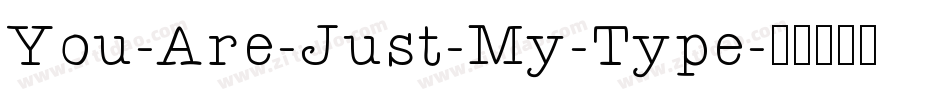 You-Are-Just-My-Type字体转换