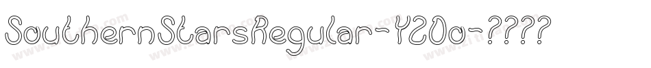 SouthernStarsRegular-Y2Do字体转换