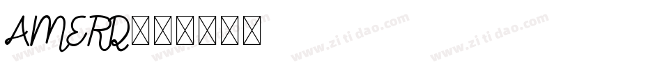 AMERD字体转换