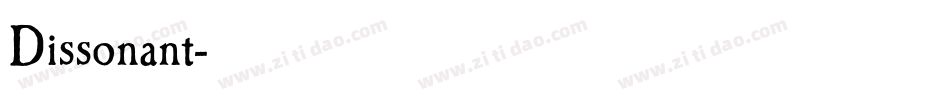 Dissonant字体转换
