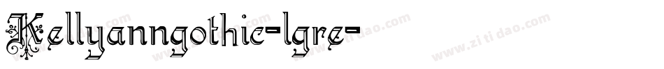 Kellyanngothic-lgre字体转换