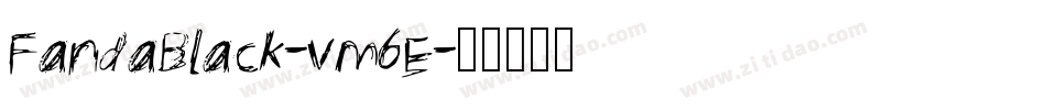 FandaBlack-vm6E字体转换