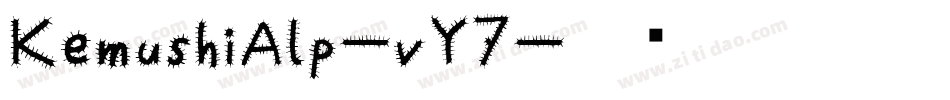 KemushiAlp-vY7字体转换