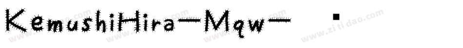 KemushiHira-Mqw字体转换