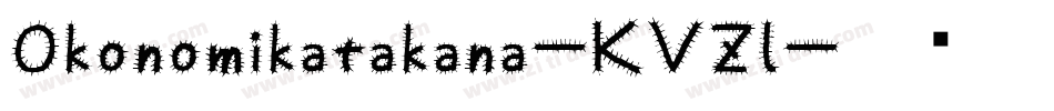 Okonomikatakana-KVZl字体转换
