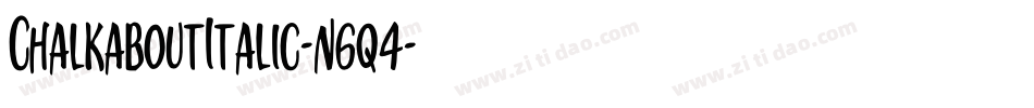 ChalkaboutItalic-n6q4字体转换