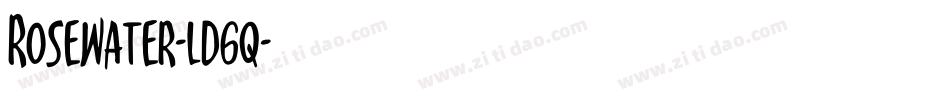 Rosewater-ld6q字体转换