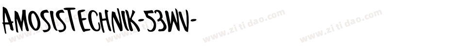 AmosisTechnik-53wv字体转换