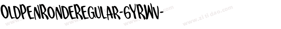 OldPenRondeRegular-6YRWv字体转换