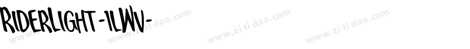 RiderLight-1lWv字体转换