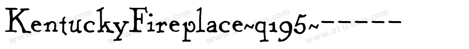 KentuckyFireplace-q195字体转换