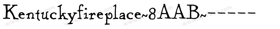 Kentuckyfireplace-8AAB字体转换