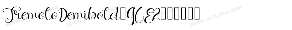 TremoloDemibold-96E2字体转换