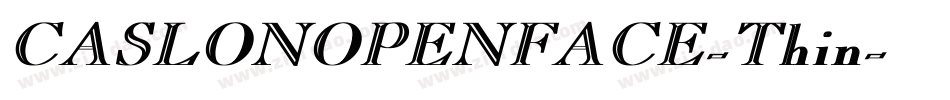 CASLONOPENFACE-Thin字体转换