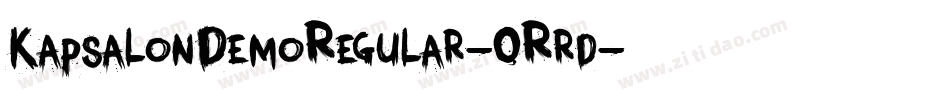 KapsalonDemoRegular-0Rrd字体转换