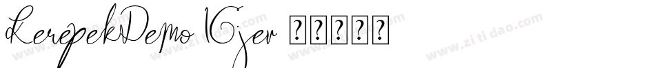 KerepekDemo-1Gjev字体转换
