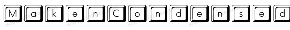 MakenCondensedBoldItalic-EaJel字体转换