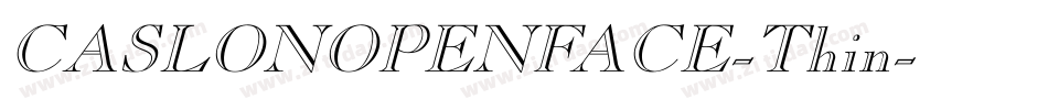 CASLONOPENFACE-Thin字体转换