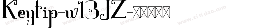 Keytip-w13JZ字体转换